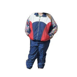 vintage 2piece set Wilson Windbreaker Tracksuit large Color-Block RETRO 80s 90s